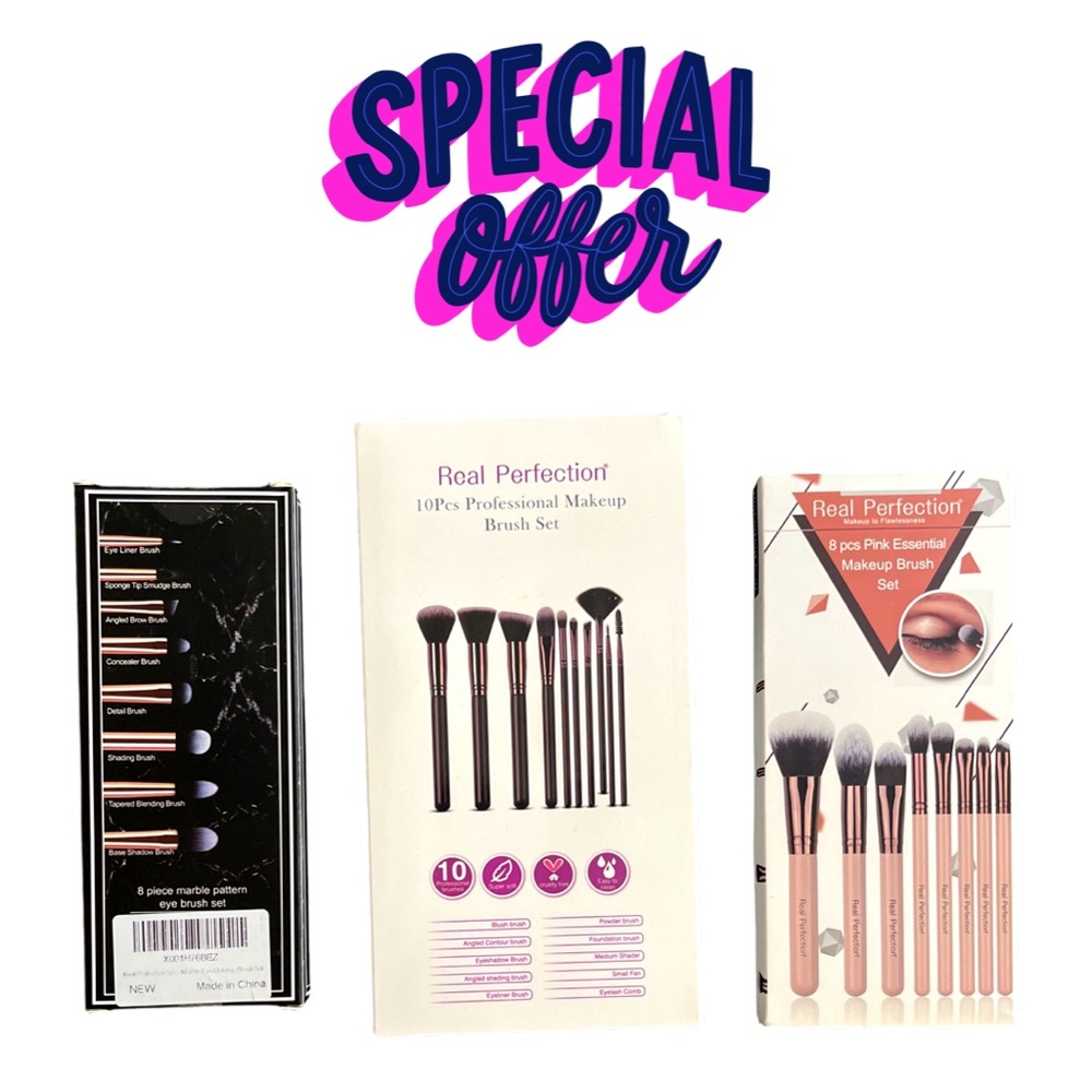 Set Makeup 3 pcs brush
